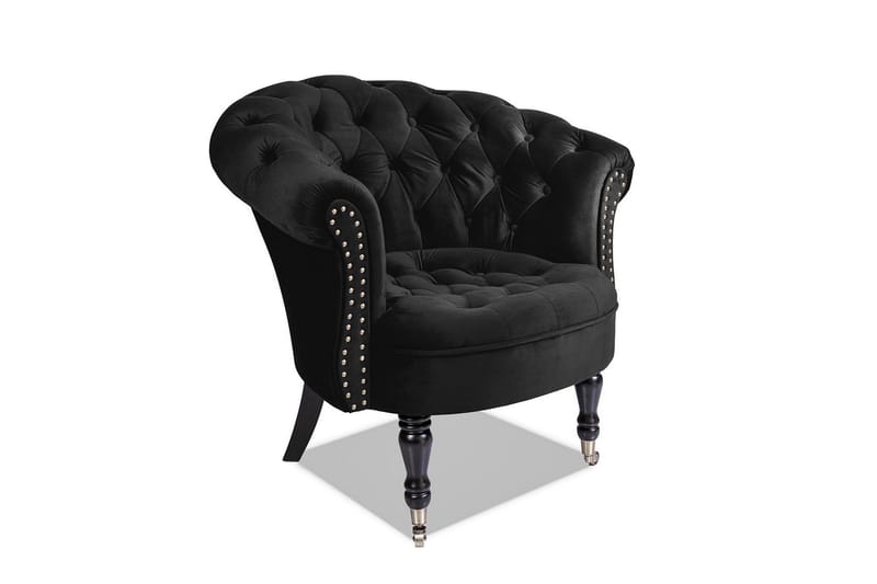 Chesterfield Ludovic Lenestol - Svart - Møbler - Stoler & lenestoler - Lenestoler - Chesterfield lenestol