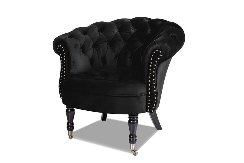 Chesterfield Ludovic Lenestol - Svart - Møbler - Stoler & lenestoler - Lenestoler - Chesterfield lenestol