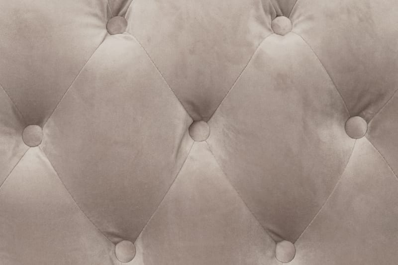 Chesterfield-Lux Lenestol Fløyel Sand - Møbler - Stoler & lenestoler - Lenestoler - Chesterfield lenestol
