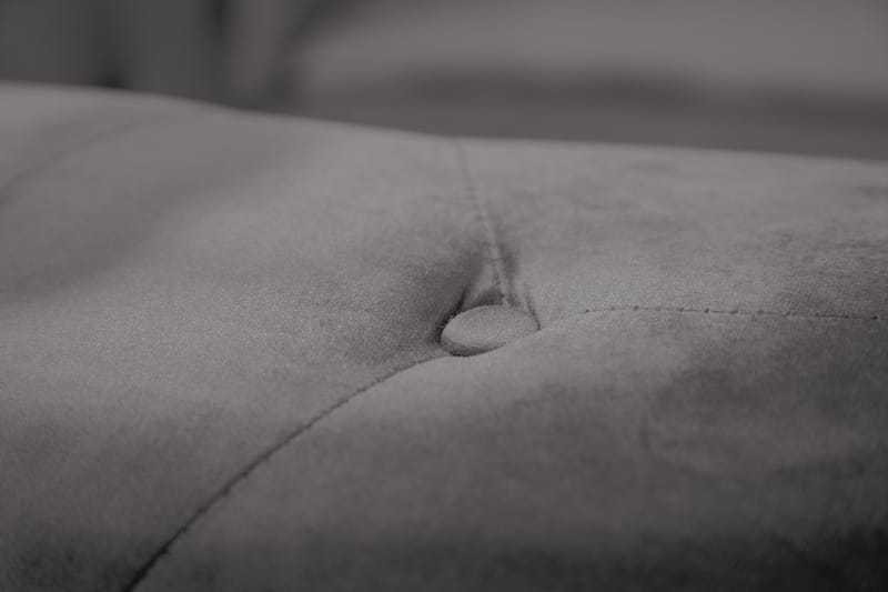 Chesterfield Lyx Stor behagelig dyp fløyelfotøyd – Fotøyd til stue - Mørkegrå Fløyel - Møbler - Stoler & lenestoler - Lenestoler - Chesterfield lenestol