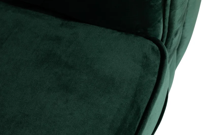Chesterfield Lyx Stor behagelig dyp fløyelfotøyd – Fotøyd til stue - Mørkegrønn - Møbler - Stoler & lenestoler - Lenestoler - Chesterfield lenestol
