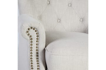 Lenestol HOLMES 78x80xH86cm beige - Møbler - Stoler & lenestoler - Lenestoler - Chesterfield lenestol