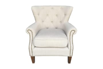 Lenestol HOLMES 78x80xH86cm beige - Møbler - Stoler & lenestoler - Lenestoler - Chesterfield lenestol