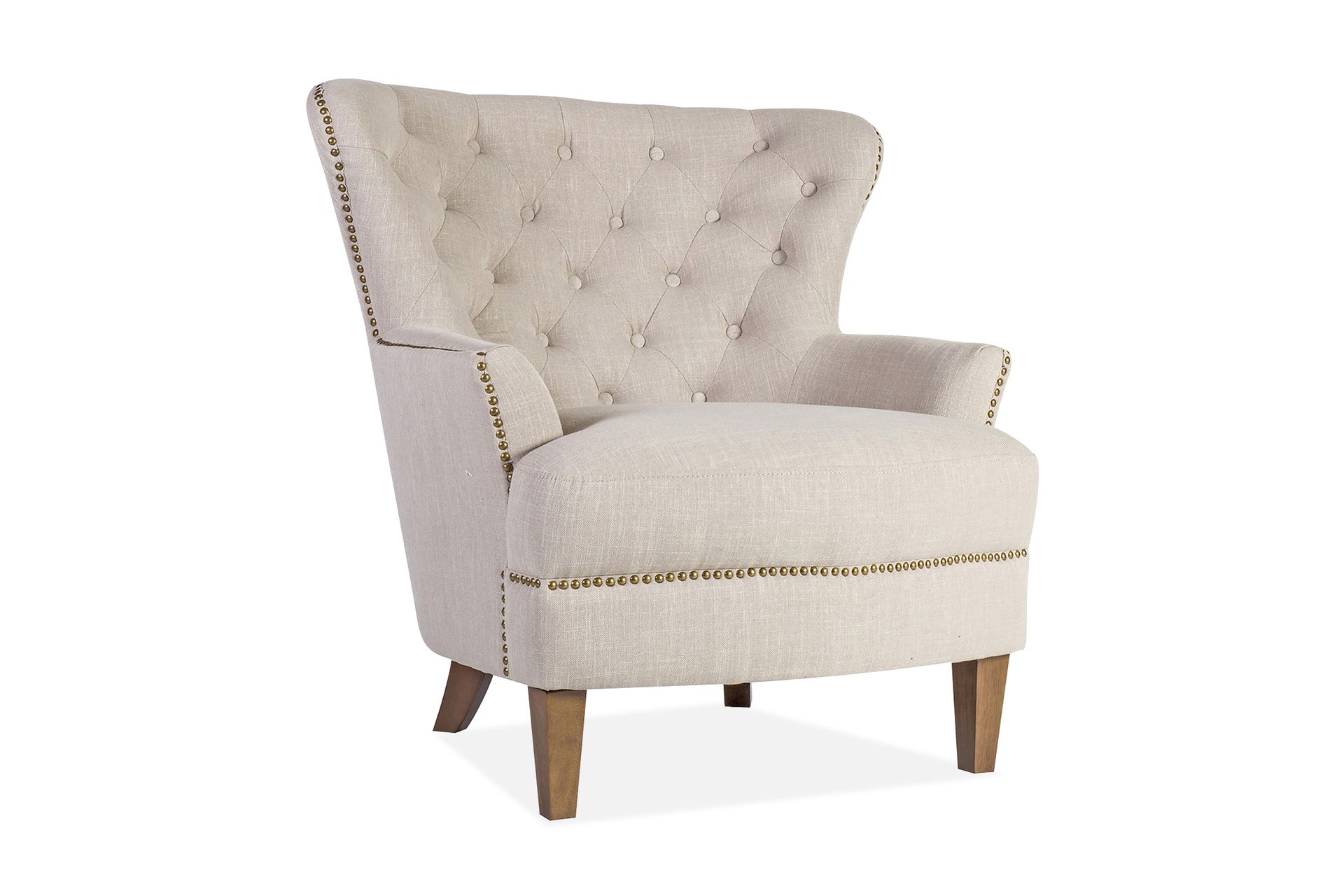 Lenestol HOLMES 79x85xH98cm beige - Møbler - Stoler & lenestoler - Lenestoler - Chesterfield lenestol