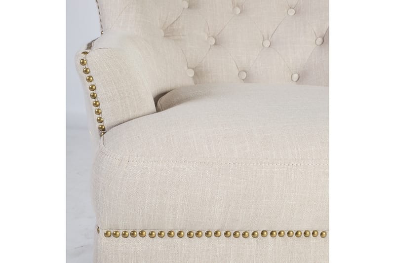 Lenestol HOLMES 79x85xH98cm beige - Møbler - Stoler & lenestoler - Lenestoler - Chesterfield lenestol