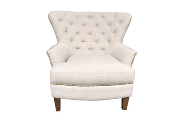 Lenestol HOLMES 79x85xH98cm beige - Møbler - Stoler & lenestoler - Lenestoler - Ørelappstol
