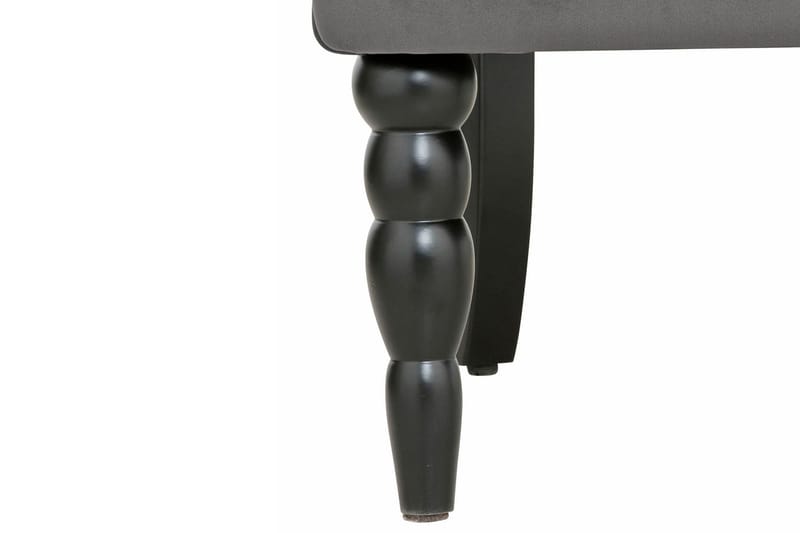 Naoki Lenestol Fløyel - Grå - Møbler - Stoler & lenestoler - Lenestoler - Chesterfield lenestol