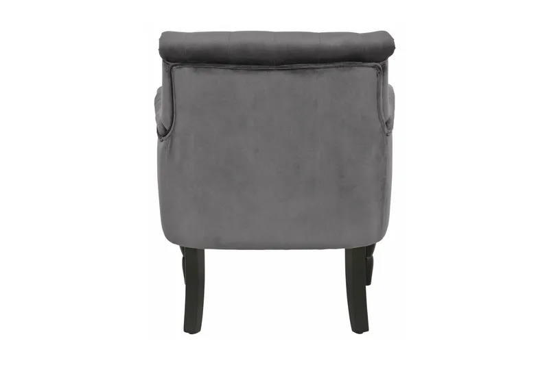 Naoki Lenestol Fløyel - Grå - Møbler - Stoler & lenestoler - Lenestoler - Chesterfield lenestol