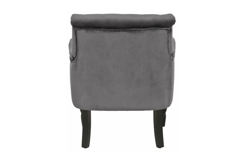 Naoki Lenestol Fløyel - Grå - Møbler - Stoler & lenestoler - Lenestoler - Chesterfield lenestol