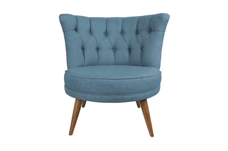 Vollbracht Lenestol - Blå - Møbler - Stoler & lenestoler - Lenestoler - Chesterfield lenestol