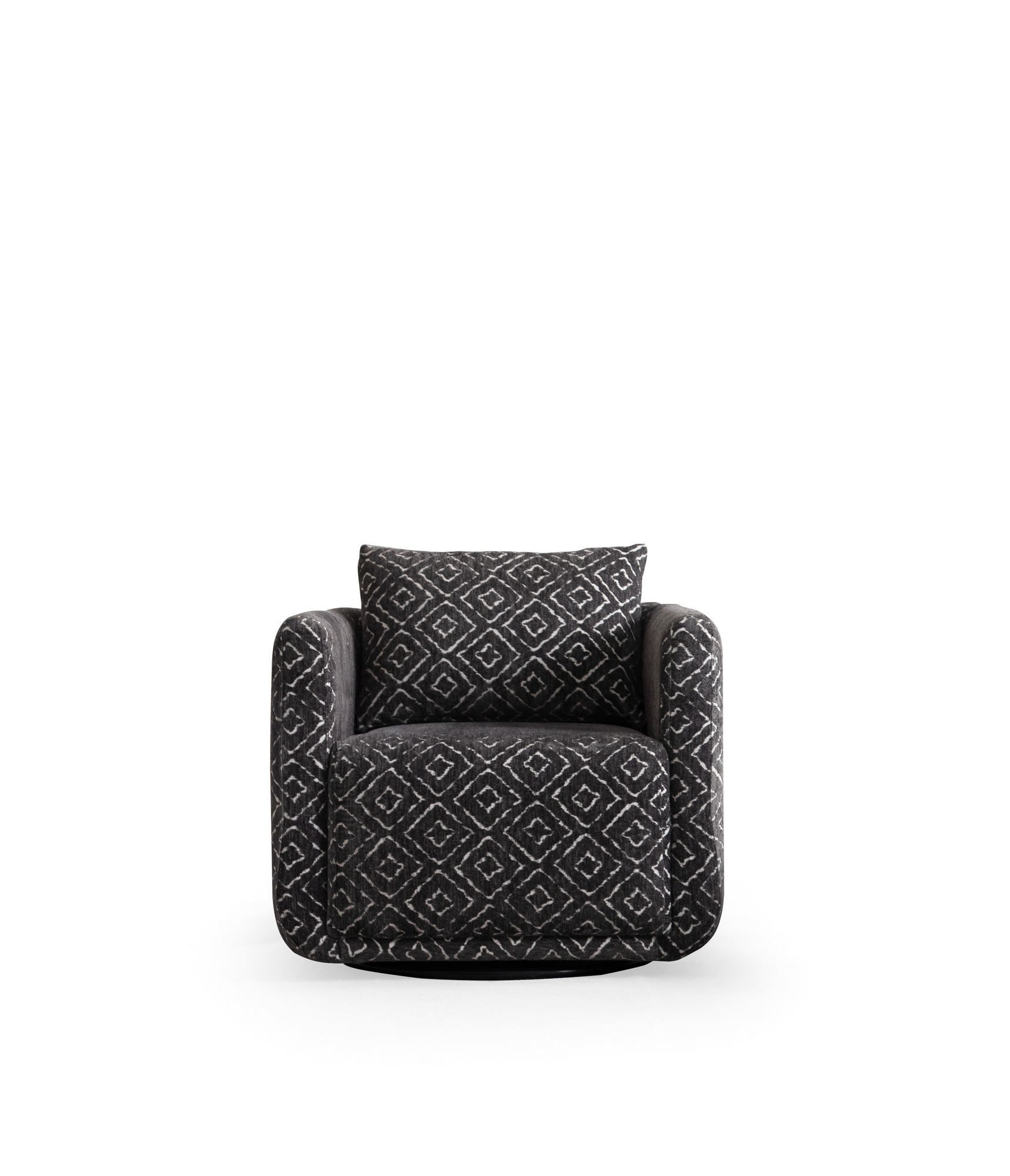 Childress lenestol Chenille - Svart/hvit