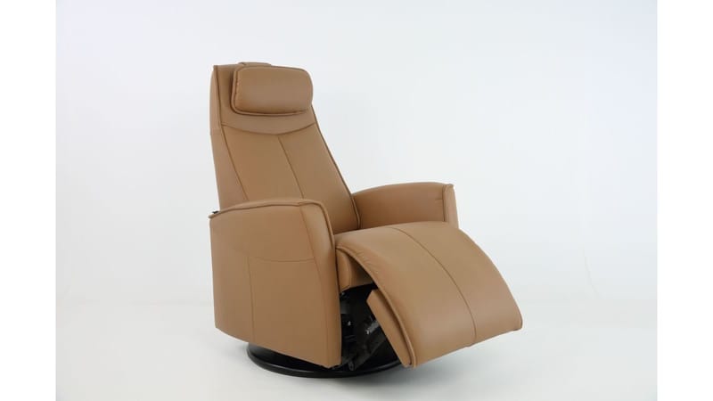 Clashan Hjellegjerde reclinerlenestol elektrisk - Brun - Møbler - Stoler & lenestoler - Lenestoler - Recliner & kinostol