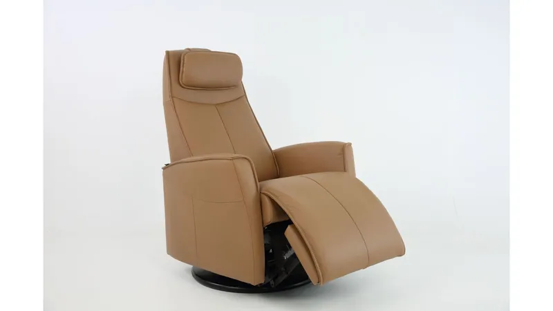 Clashan Hjellegjerde reclinerlenestol elektrisk - Brun - Møbler - Stoler & lenestoler - Lenestoler - Recliner & kinostol