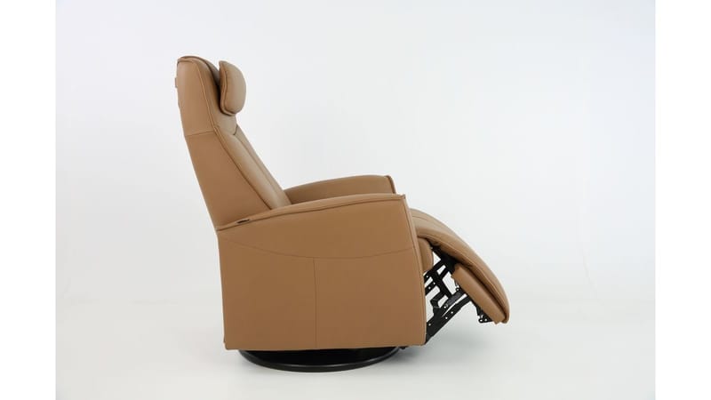 Clashan Hjellegjerde reclinerlenestol elektrisk - Brun - Møbler - Stoler & lenestoler - Lenestoler - Recliner & kinostol