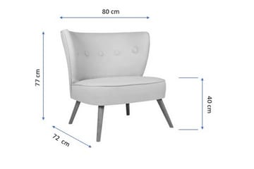 Clivocast Lenestol med Armlene - Beige - Møbler - Stoler & lenestoler - Lenestoler