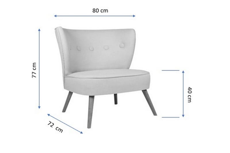 Clivocast Lenestol med Armlene - Beige - Lenestoler