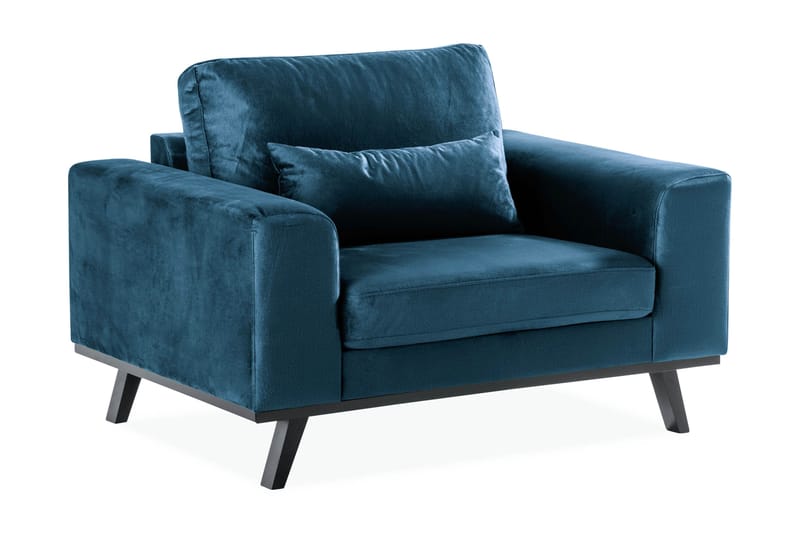 Copenhagen Lenestol Fløyel, Blå
