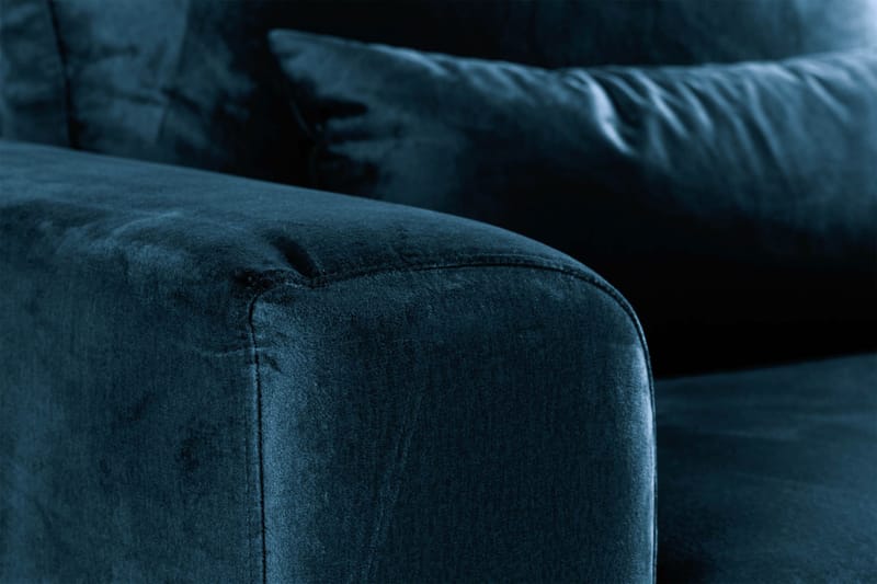 Copenhagen Lenestol Fløyel - Blå - Møbler - Stoler & lenestoler - Lenestoler