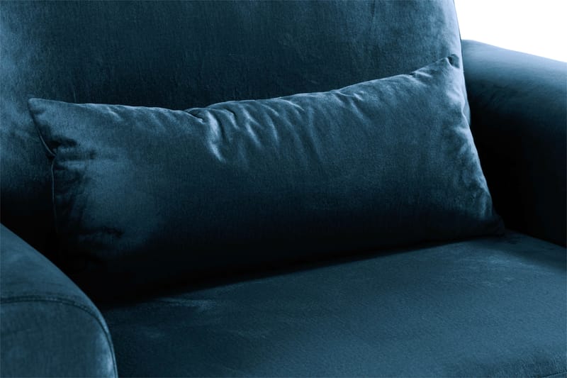 Copenhagen Lenestol Fløyel - Blå - Møbler - Stoler & lenestoler - Lenestoler