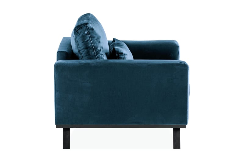 Copenhagen Lenestol Fløyel - Blå - Møbler - Stoler & lenestoler - Lenestoler