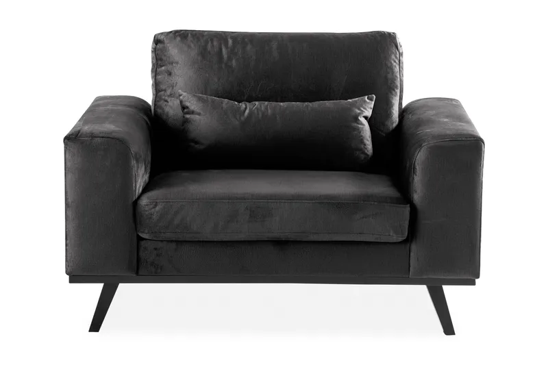 Copenhagen Lenestol Fløyel - Grå - Møbler - Stoler & lenestoler - Lenestoler