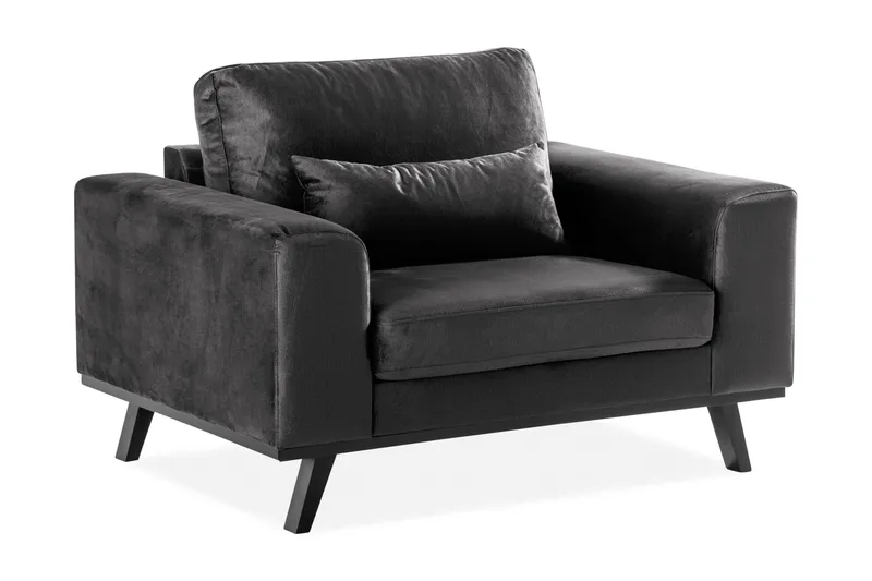 Copenhagen Lenestol Fløyel - Grå - Møbler - Stoler & lenestoler - Lenestoler