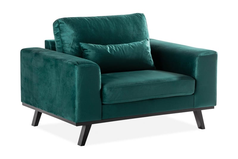 Copenhagen Lenestol Fløyel - Grønn - Møbler - Stoler & lenestoler - Lenestoler