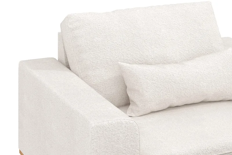 Copenhagen Lenestol med Fotskammel - Hvit - Møbler - Stoler & lenestoler - Lenestoler - Lenestol med fotskammel