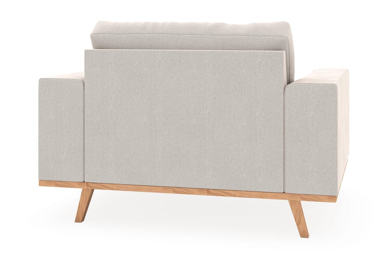 Copenhagen Lenestol med Fotskammel - Kremhvit - Møbler - Stoler & lenestoler - Lenestoler - Lenestol med fotskammel