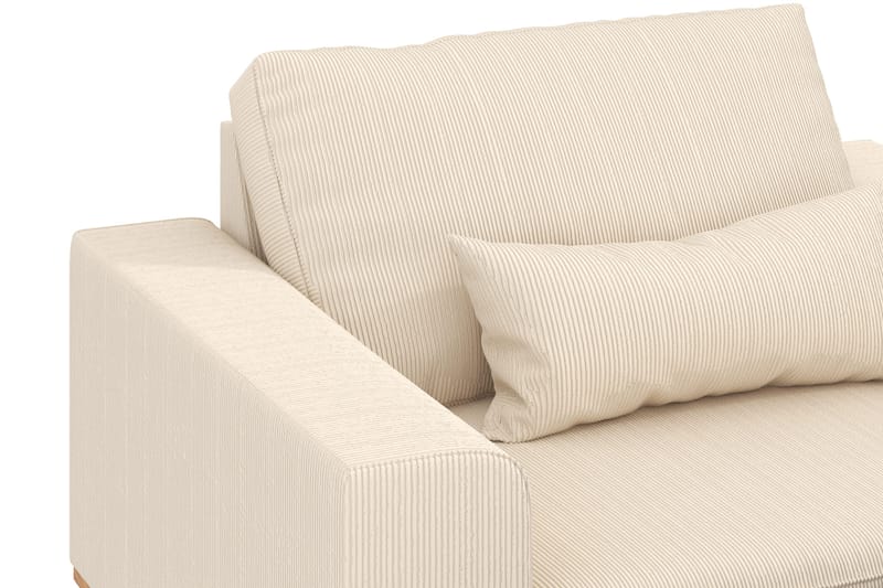 Copenhagen Lenestol med Fotskammel - Lysebeige - Møbler - Stoler & lenestoler - Lenestoler - Lenestol med fotskammel