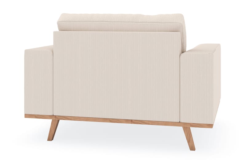 Copenhagen Lenestol med Fotskammel - Lysebeige - Møbler - Stoler & lenestoler - Lenestoler - Lenestol med fotskammel