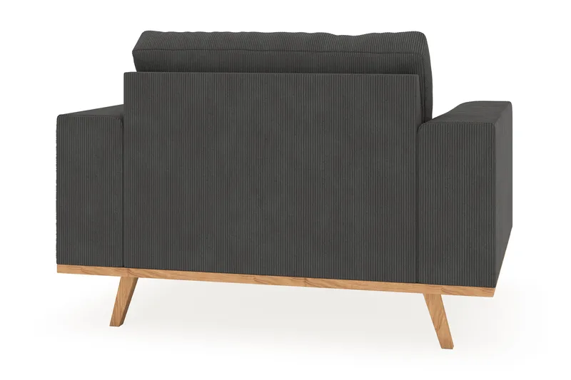 Copenhagen Lenestol med Fotskammel - Mørkegrå - Møbler - Stoler & lenestoler - Lenestoler - Lenestol med fotskammel