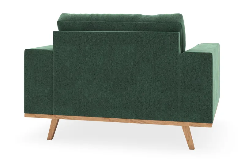 Copenhagen Lenestol med Fotskammel - Mørkegrønn - Møbler - Stoler & lenestoler - Lenestoler - Lenestol med fotskammel