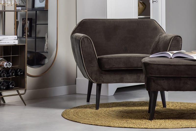 Corollos Fløyelslenestol - Varm Grønn - Møbler - Stoler & lenestoler - Lenestoler