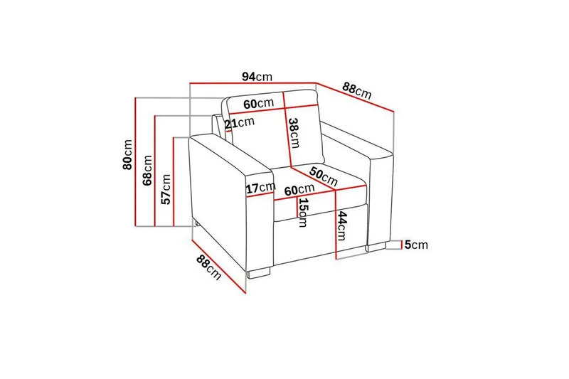 Crazy Lenestol - Lysegrå - Møbler - Stoler & lenestoler - Lenestoler