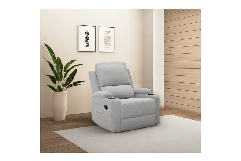 Dallas Lenestol - Grå - Møbler - Stoler & lenestoler - Lenestoler - Liggestol