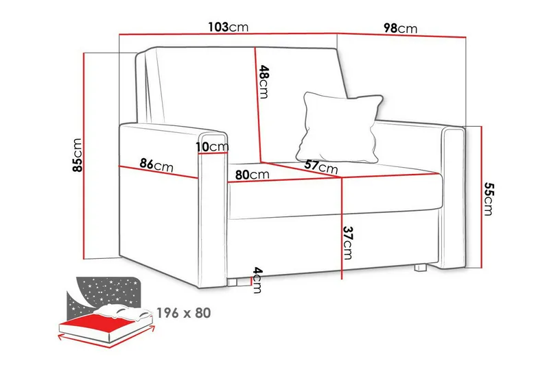 Denegal Lenestol - Møbler - Stoler & lenestoler - Lenestoler