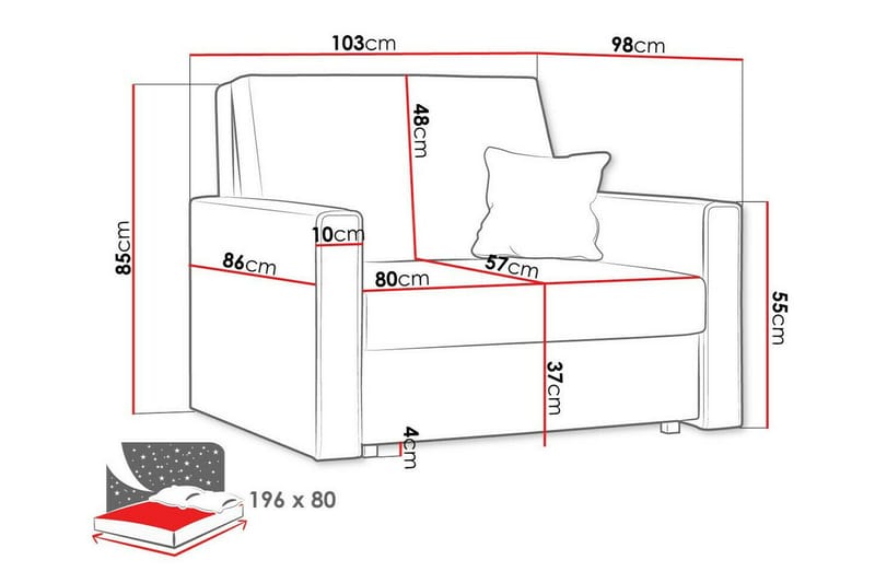 Denegal Lenestol - Møbler - Stoler & lenestoler - Lenestoler