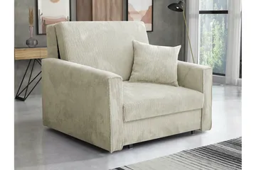 Denegal Sovefåtølj i Kordfløyel - Beige - Møbler - Stoler & lenestoler - Lenestoler