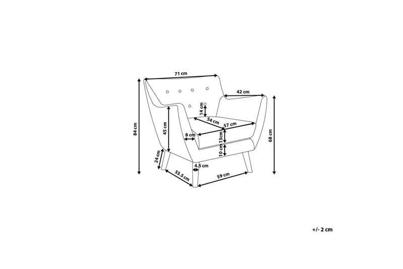 Drammen Lenestol - Rosa - Møbler - Stoler & lenestoler - Lenestoler