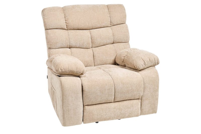 Elektrisk reclinerstol Ares Beige - Beige - Møbler - Stoler & lenestoler - Lenestoler - Recliner & kinostol