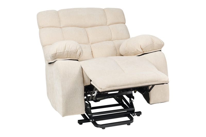 Elektrisk reclinerstol Ares Lysebeige - Lysebeige - Møbler - Stoler & lenestoler - Lenestoler - Liggestol