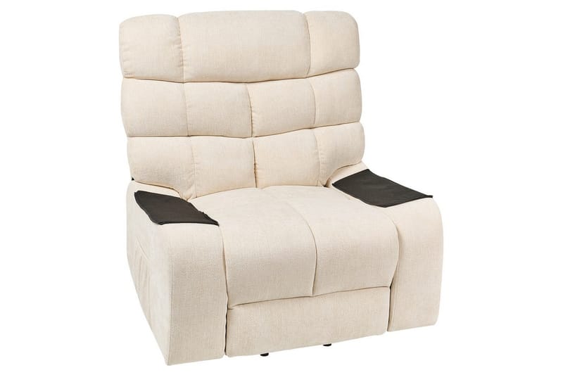 Elektrisk reclinerstol Ares Lysebeige - Lysebeige - Møbler - Stoler & lenestoler - Lenestoler - Liggestol