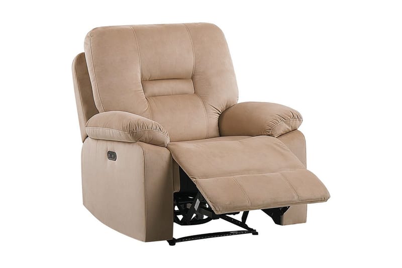 Elektrisk reclinerstol Bergen Beige - Beige - Møbler - Stoler & lenestoler - Lenestoler - Liggestol