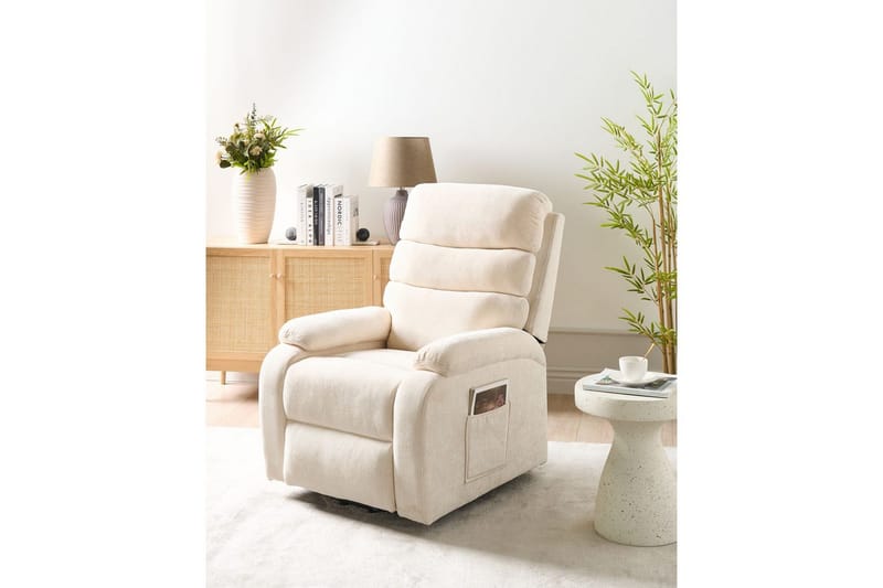 Elektrisk reclinerstol Rise Lysebeige - Lysebeige - Møbler - Stoler & lenestoler - Lenestoler - Liggestol
