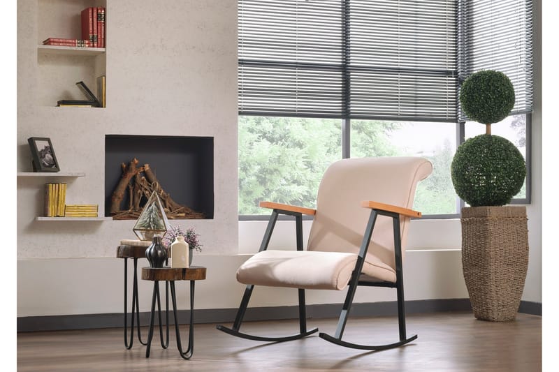 Elinore Gyngestol - Beige - Møbler - Stoler & lenestoler - Gyngestoler