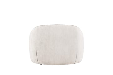 Elio Moderne Rund Lenestol i Stoff - Lys Beige - Møbler - Stoler & lenestoler - Lenestoler
