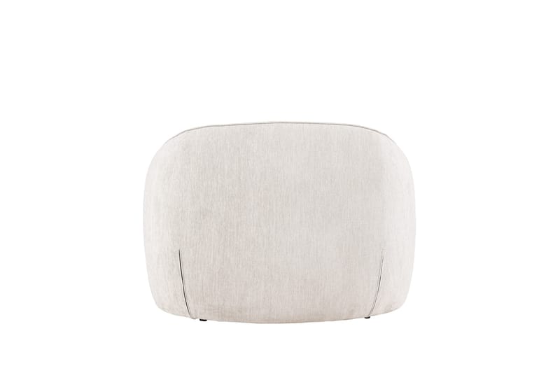Elio Moderne Rund Lenestol i Stoff - Lys Beige - Møbler - Stoler & lenestoler - Lenestoler