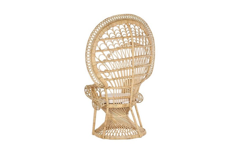 Emmanuelle Stol Påfugl - Rotting/Beige - Møbler - Stoler & lenestoler - Lenestoler