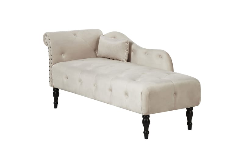 Frostorp Sjeselong 152 cm - Beige/Svart - Møbler - Stoler & lenestoler - Lenestoler - Sjeselonglenestol & divanlenestol